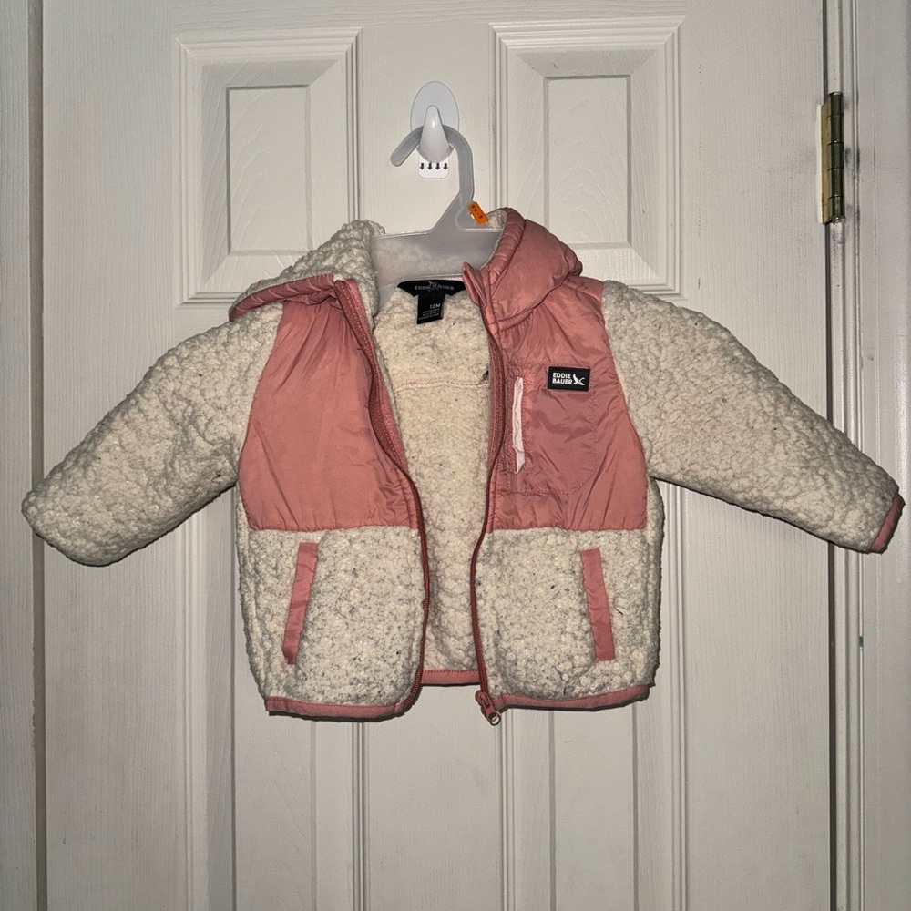 Eddie Bauer Kids Pink and Cream Jacket